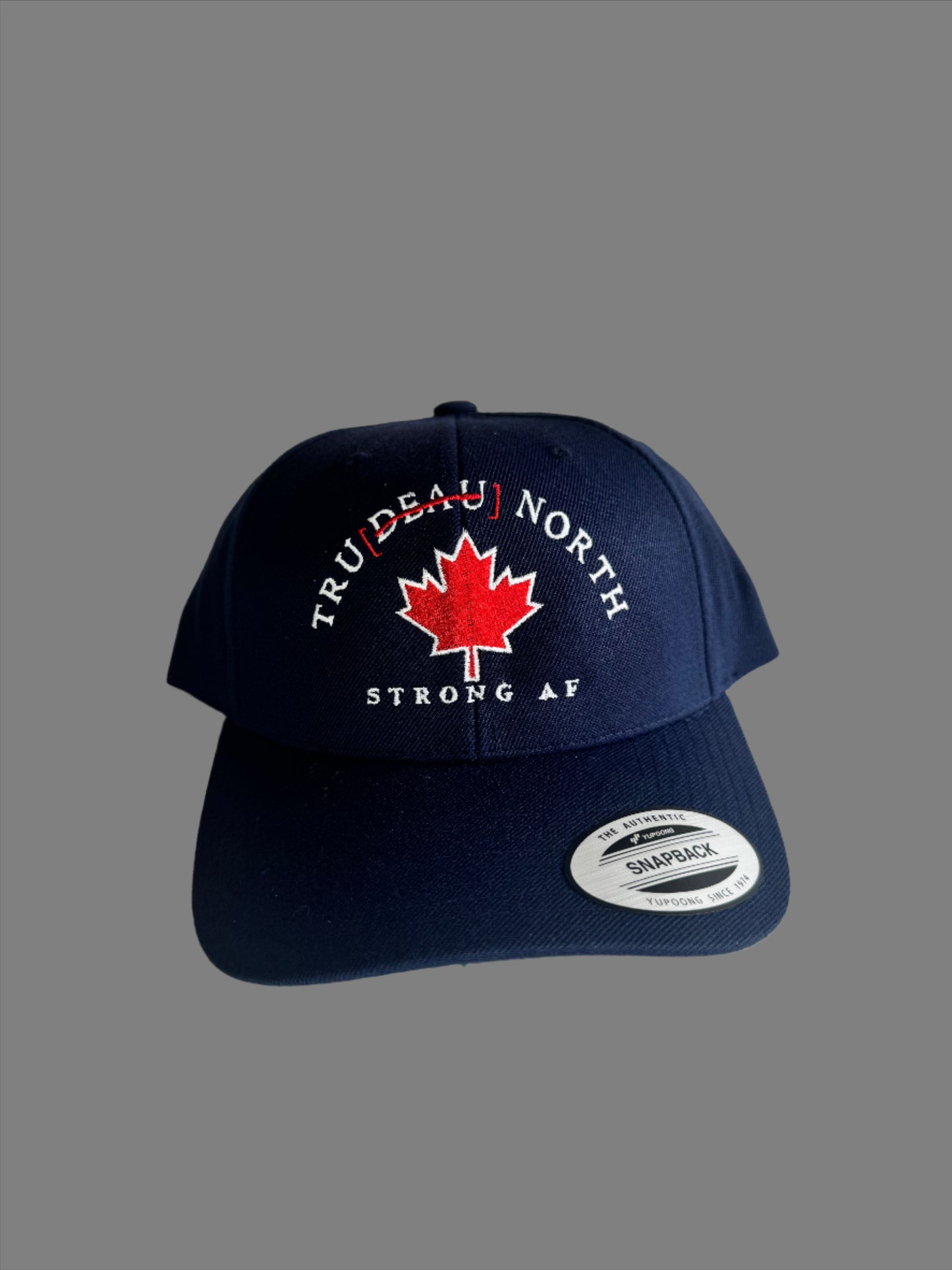 PREMIUM CURVED VISOR SNAPBACK CAP CONSERVIATIVE BLUE